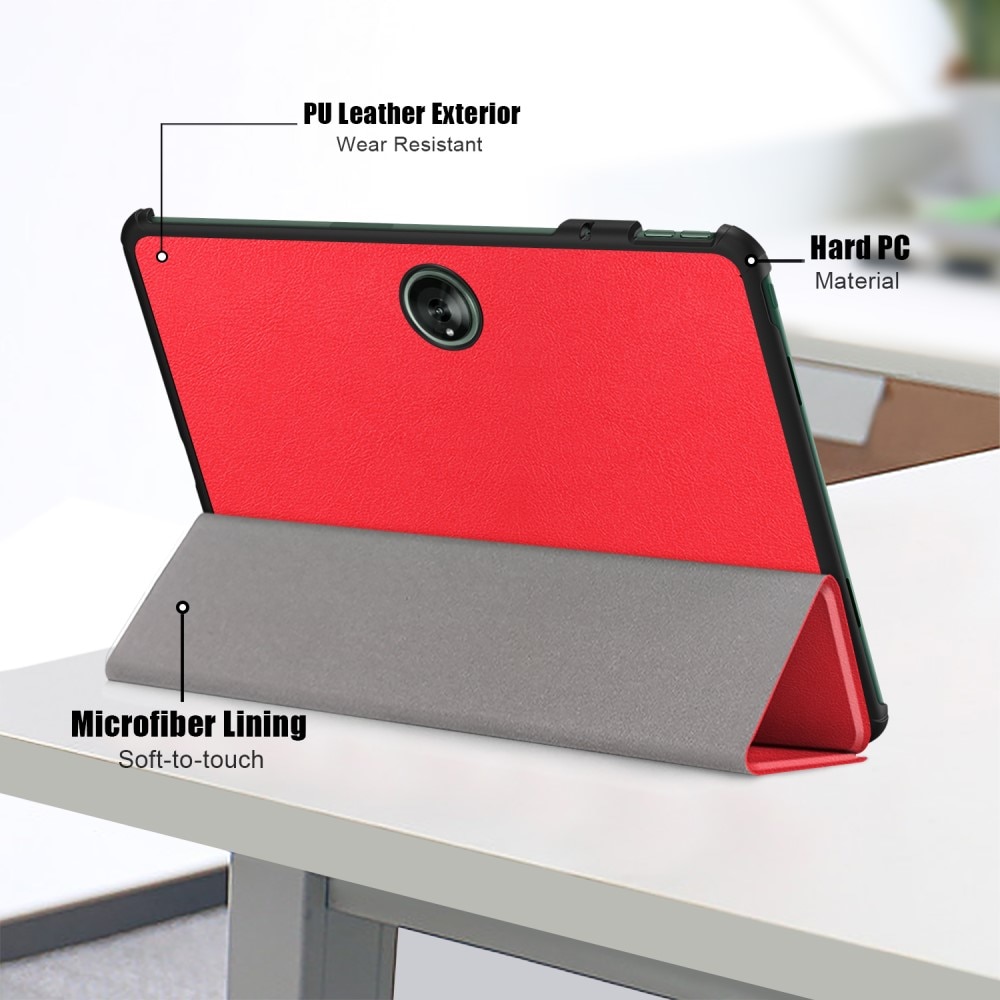 OnePlus Pad Hoesje Tri-fold rood