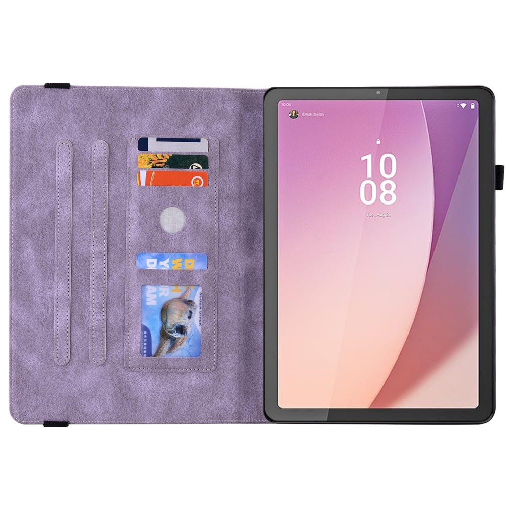 Lenovo Tab M9 Leren vlinderhoesje Paars