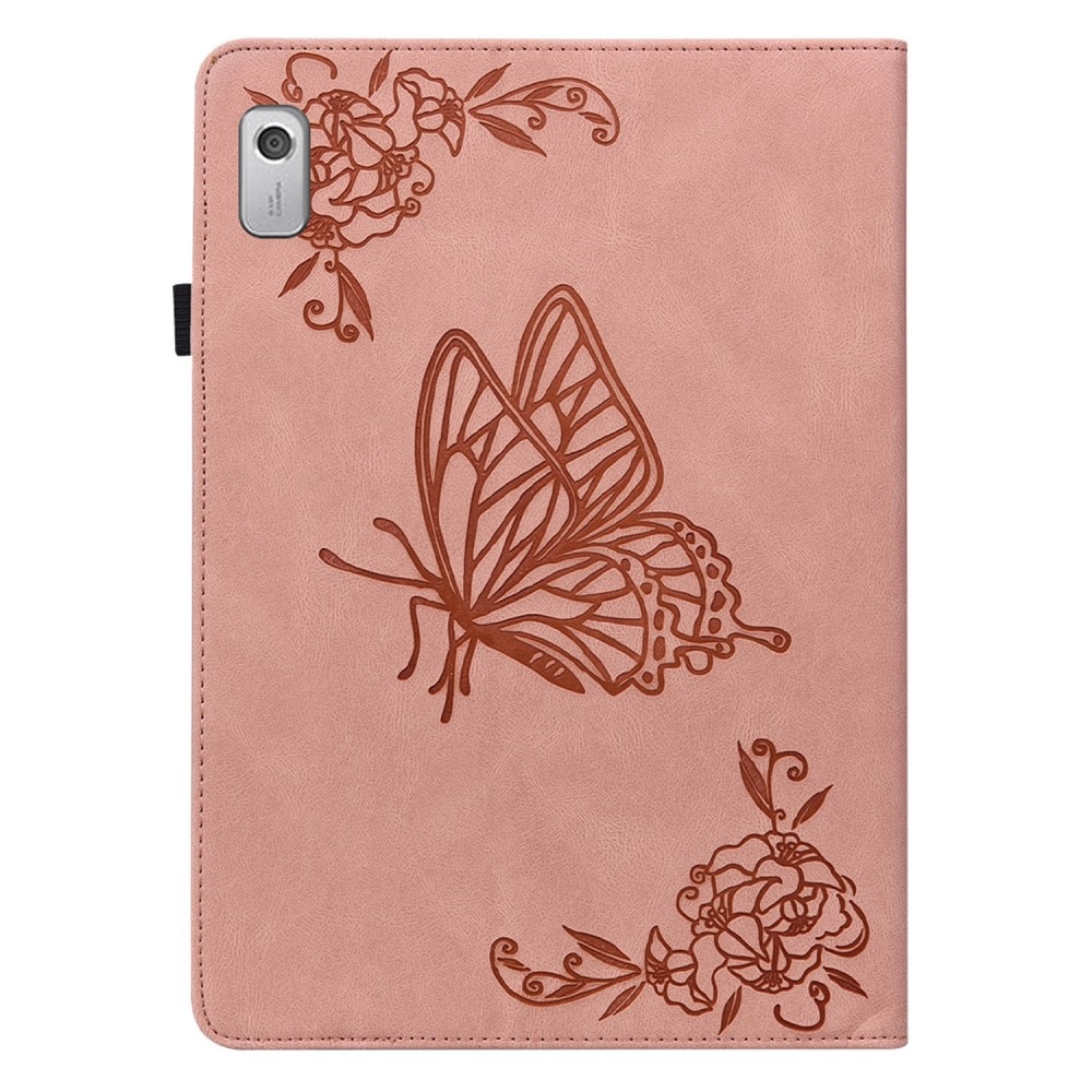 Lenovo Tab M9 Leren vlinderhoesje roze