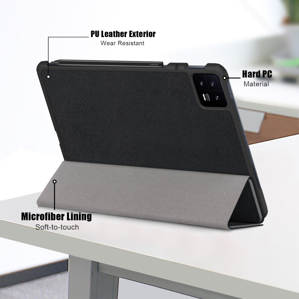 Xiaomi Pad 6 Hoesje Tri-fold zwart