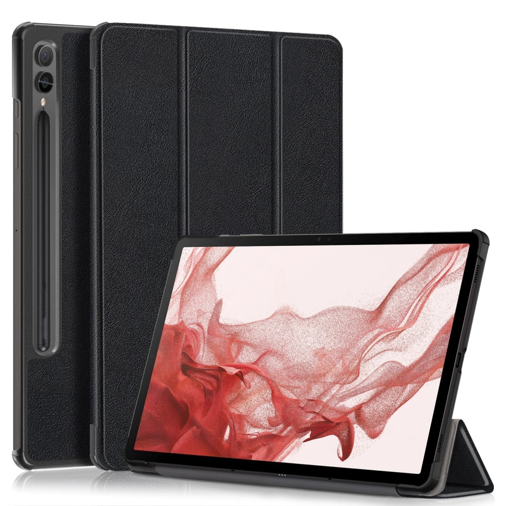 Samsung Galaxy Tab S9 Plus Hoesje Tri-fold zwart