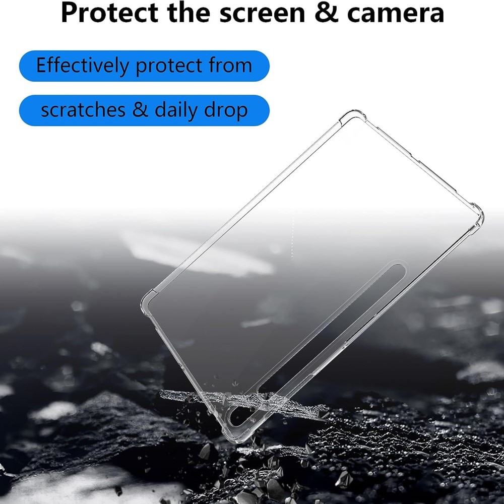 Samsung Galaxy Tab S9 Plus Schokbestendige TPU hoesje transparant