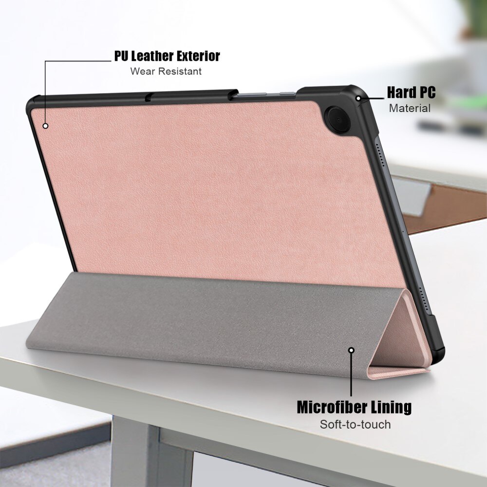 Samsung Galaxy Tab A9 Plus Hoesje Tri-fold rosé goud