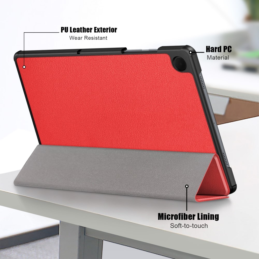 Samsung Galaxy Tab A9 Plus Hoesje Tri-fold rood