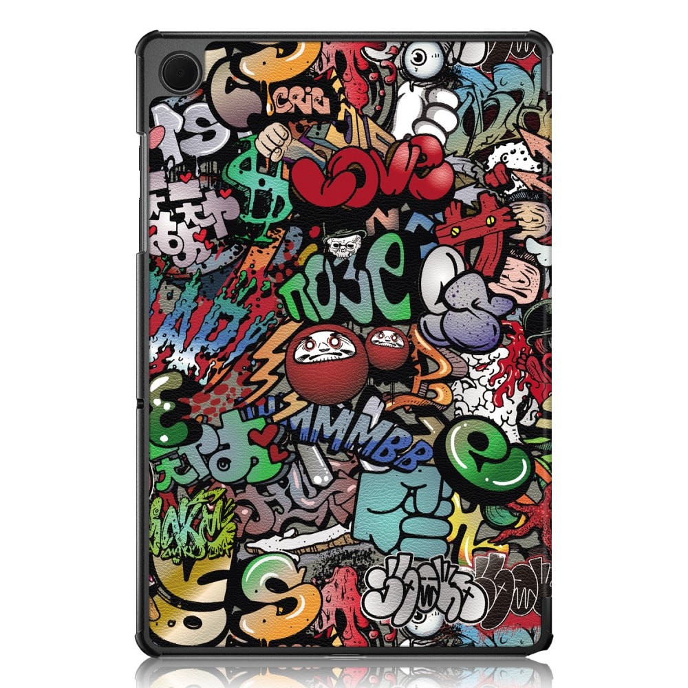 Samsung Galaxy Tab A9 Plus Hoesje Tri-fold Graffiti