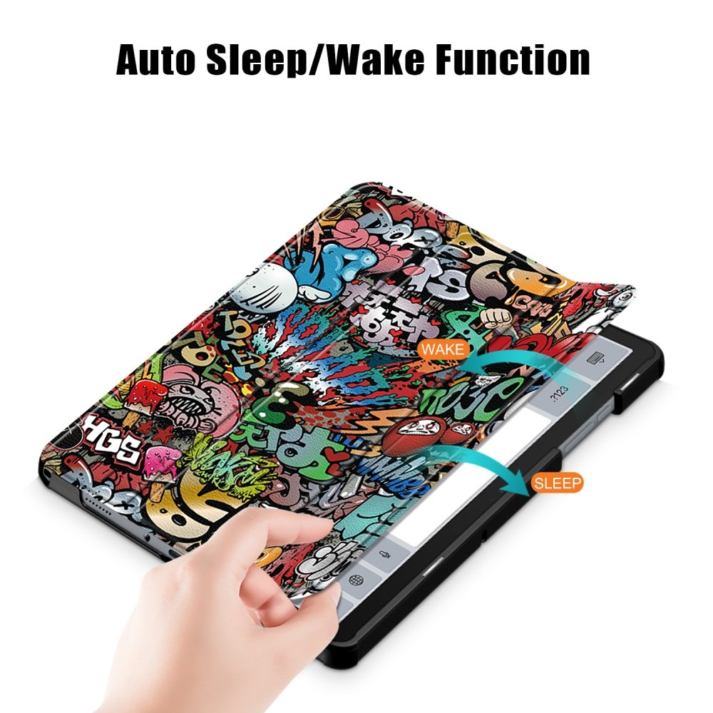 Samsung Galaxy Tab A9 Plus Hoesje Tri-fold Graffiti