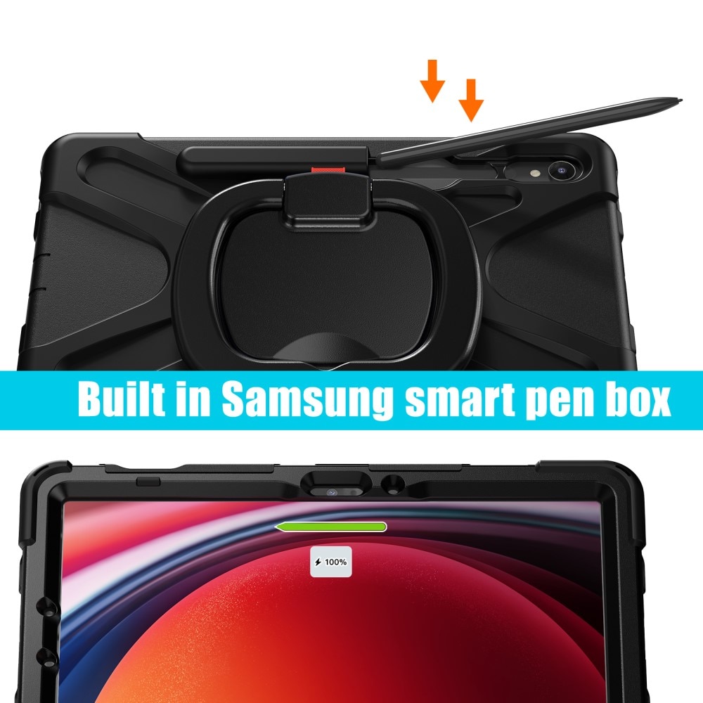 Samsung Galaxy Tab S7/S8 Kickstand Hybrid Case Zwart