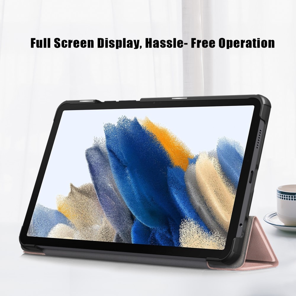 Samsung Galaxy Tab A9 Hoesje Tri-fold rosé goud