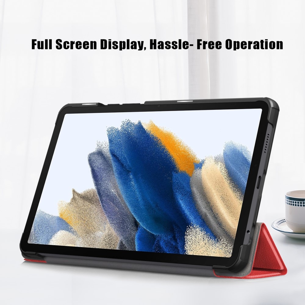 Samsung Galaxy Tab A9 Hoesje Tri-fold rood