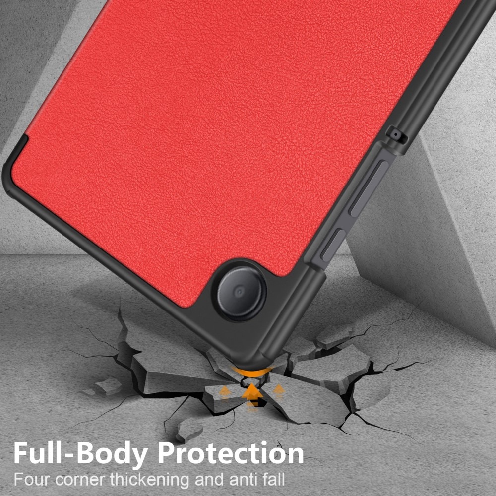 Samsung Galaxy Tab A9 Hoesje Tri-fold rood