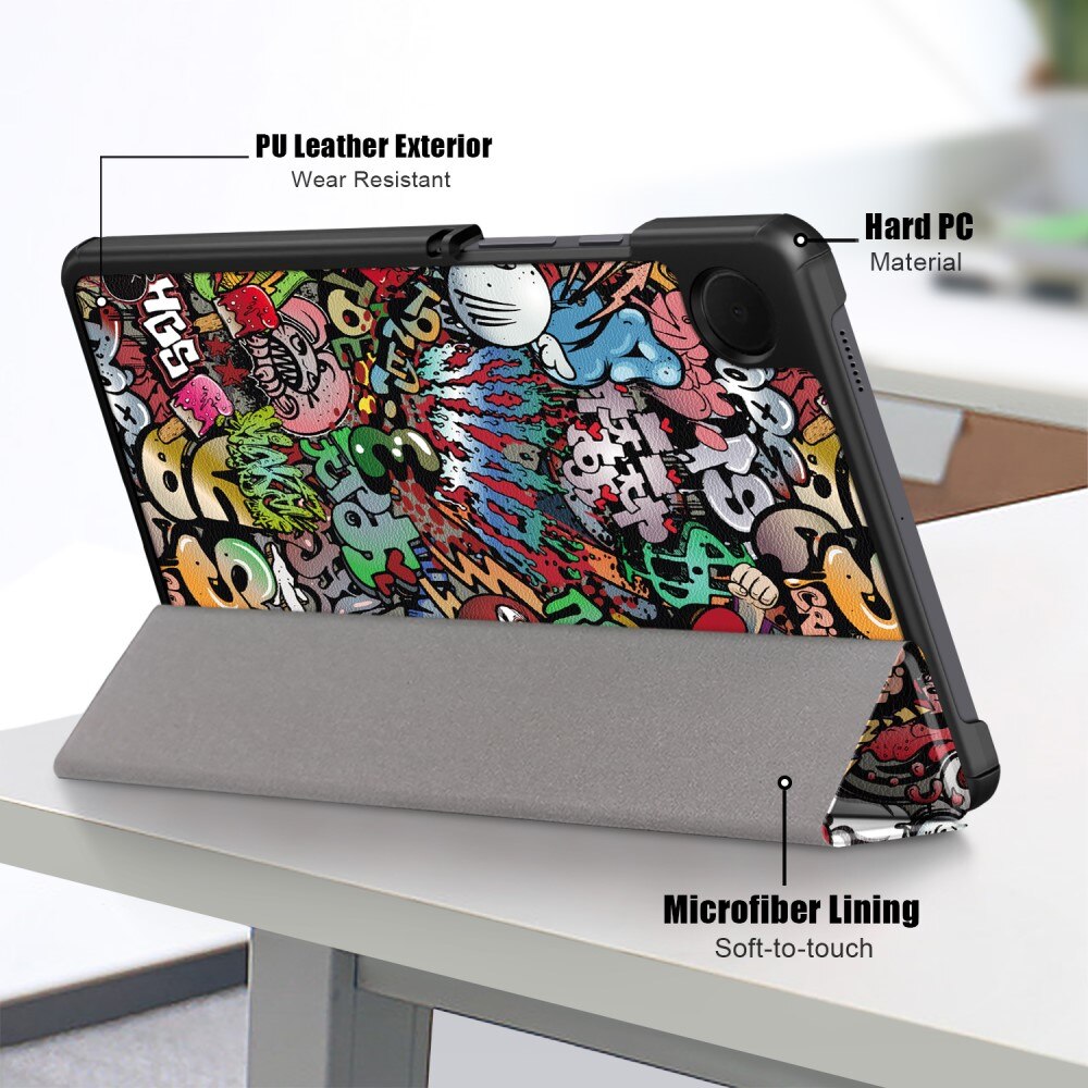 Samsung Galaxy Tab A9 Hoesje Tri-fold Graffiti