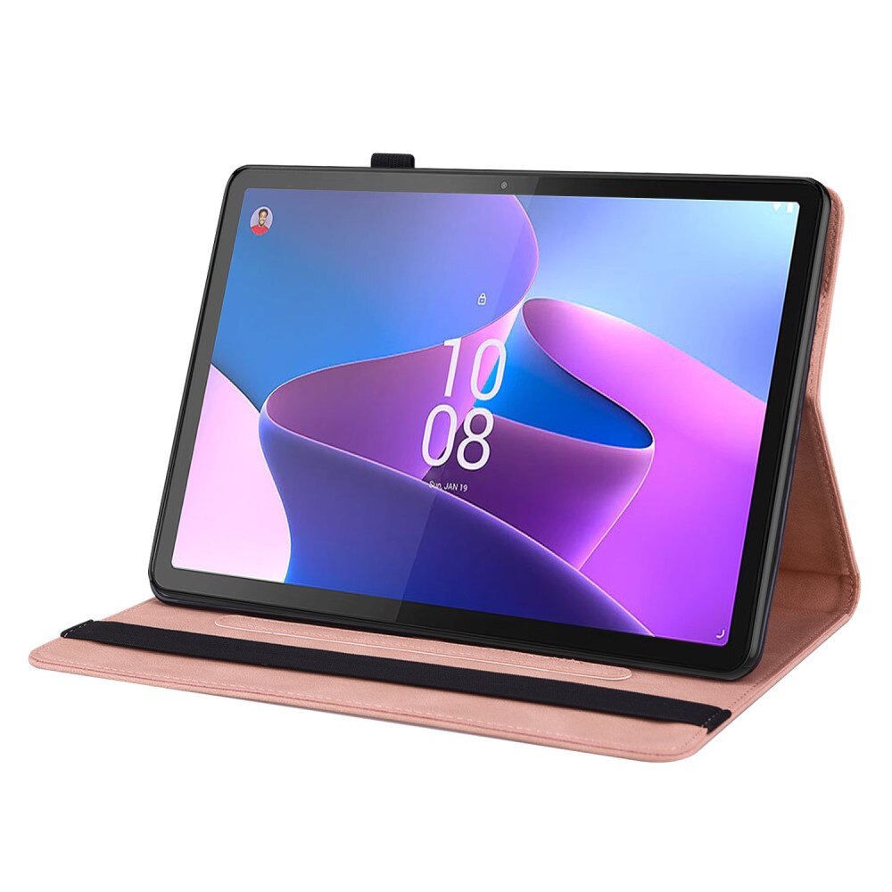 Lenovo Tab P12 Leren vlinderhoesje roze