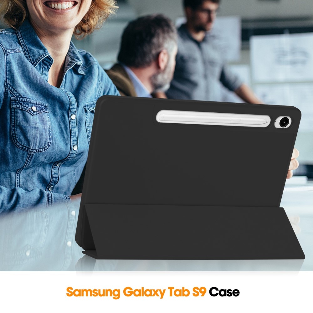 Samsung Galaxy Tab S9 FE Tri-fold met Penhouder zwart