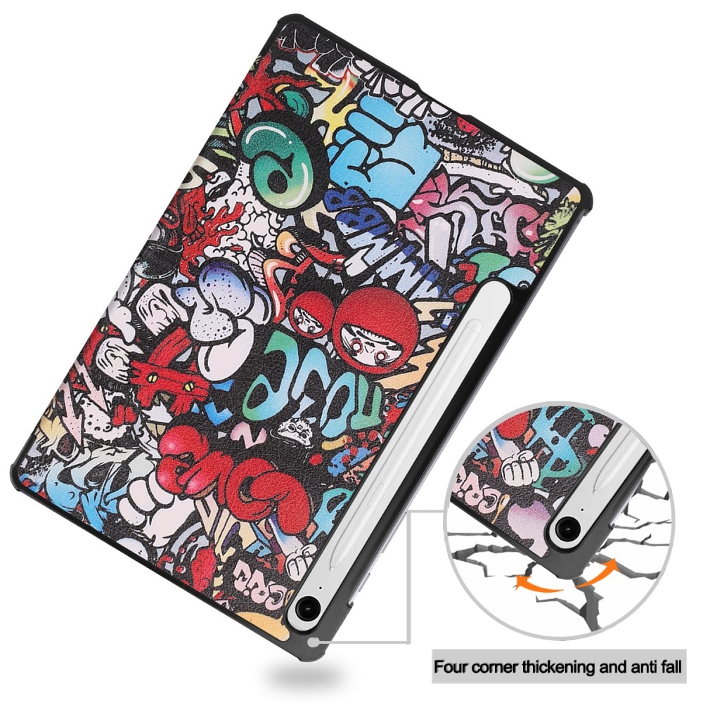 Samsung Galaxy Tab S9 FE Tri-fold Hoesje Graffiti