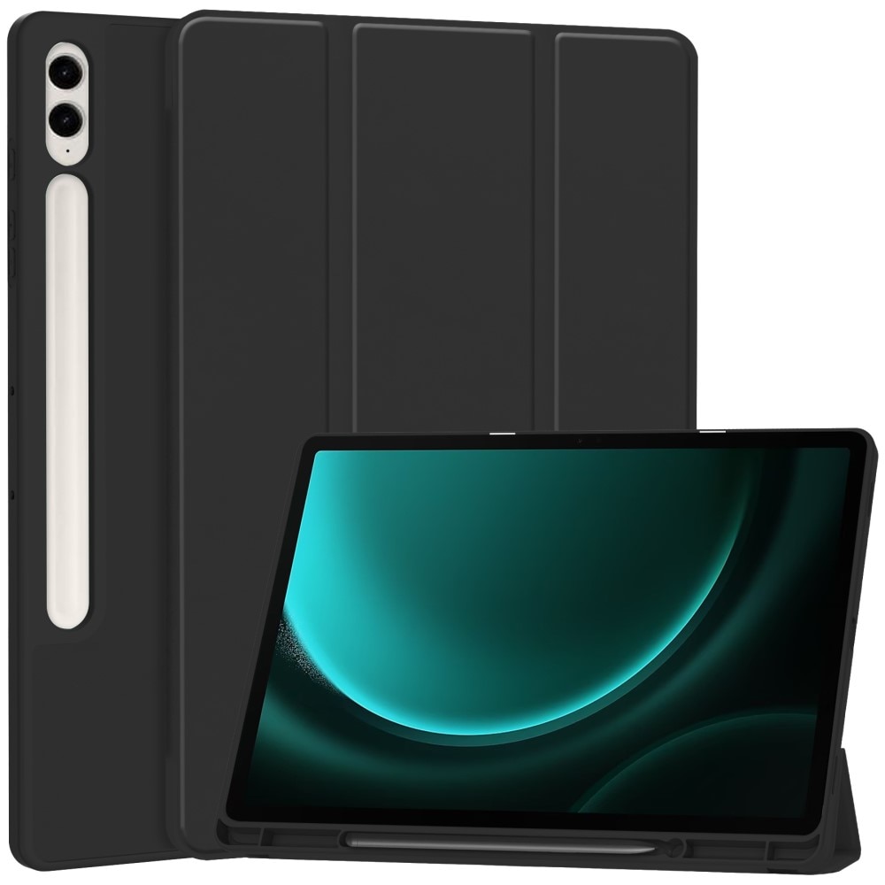 Samsung Galaxy Tab S9 FE Plus Tri-fold met Penhouder zwart