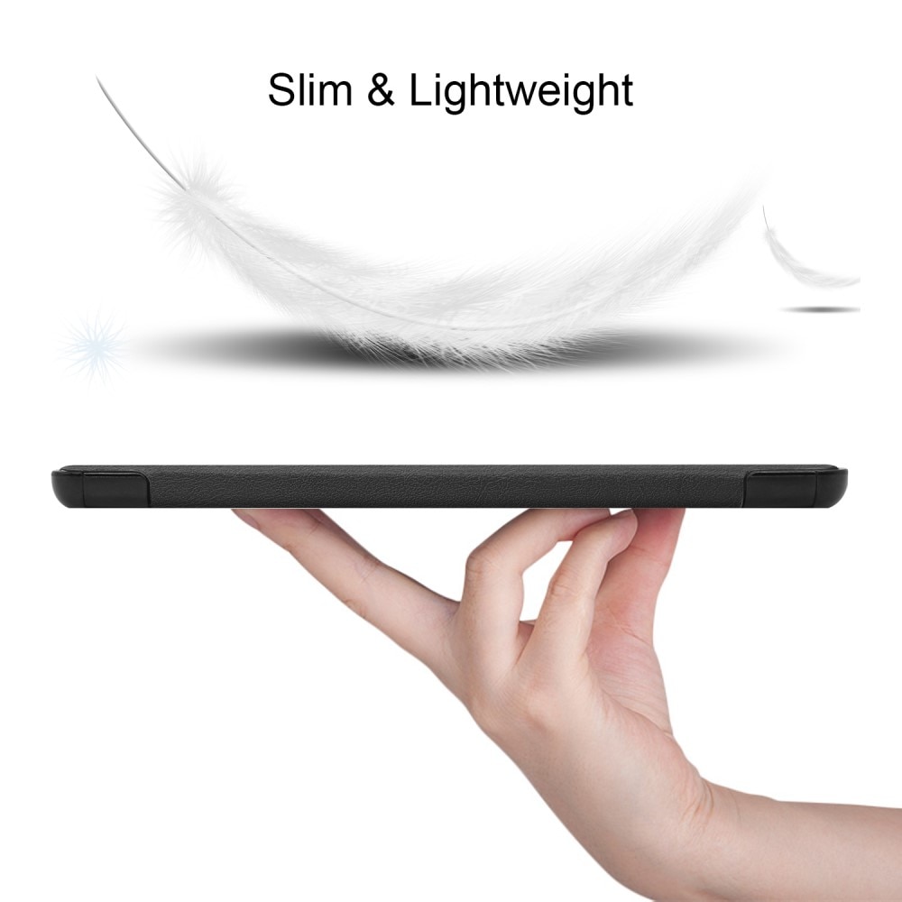 Samsung Galaxy Tab S9 FE Plus Hoesje Tri-fold zwart
