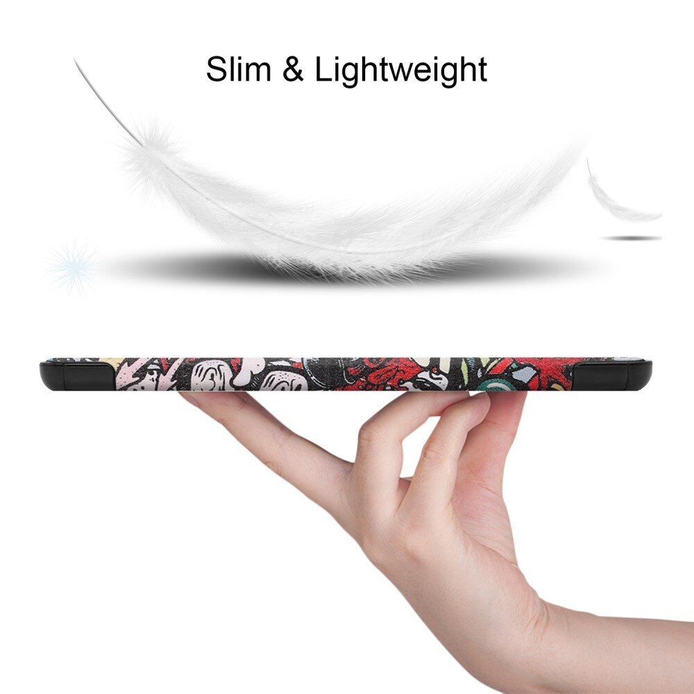 Samsung Galaxy Tab S9 FE Plus Tri-fold Hoesje Veelkleurig/patroon