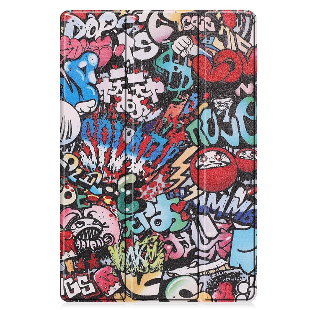 Samsung Galaxy Tab S9 FE Plus Tri-fold Hoesje Graffiti