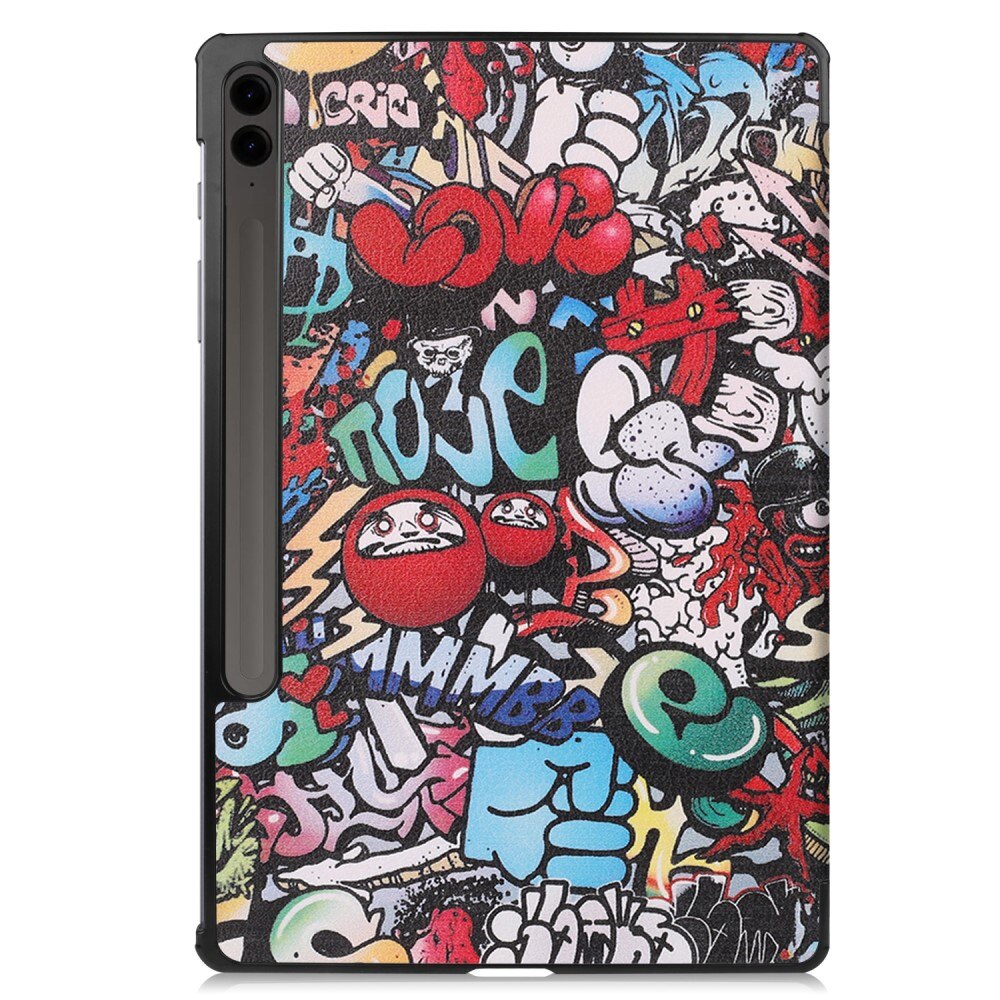Samsung Galaxy Tab S9 FE Plus Tri-fold Hoesje Veelkleurig/patroon