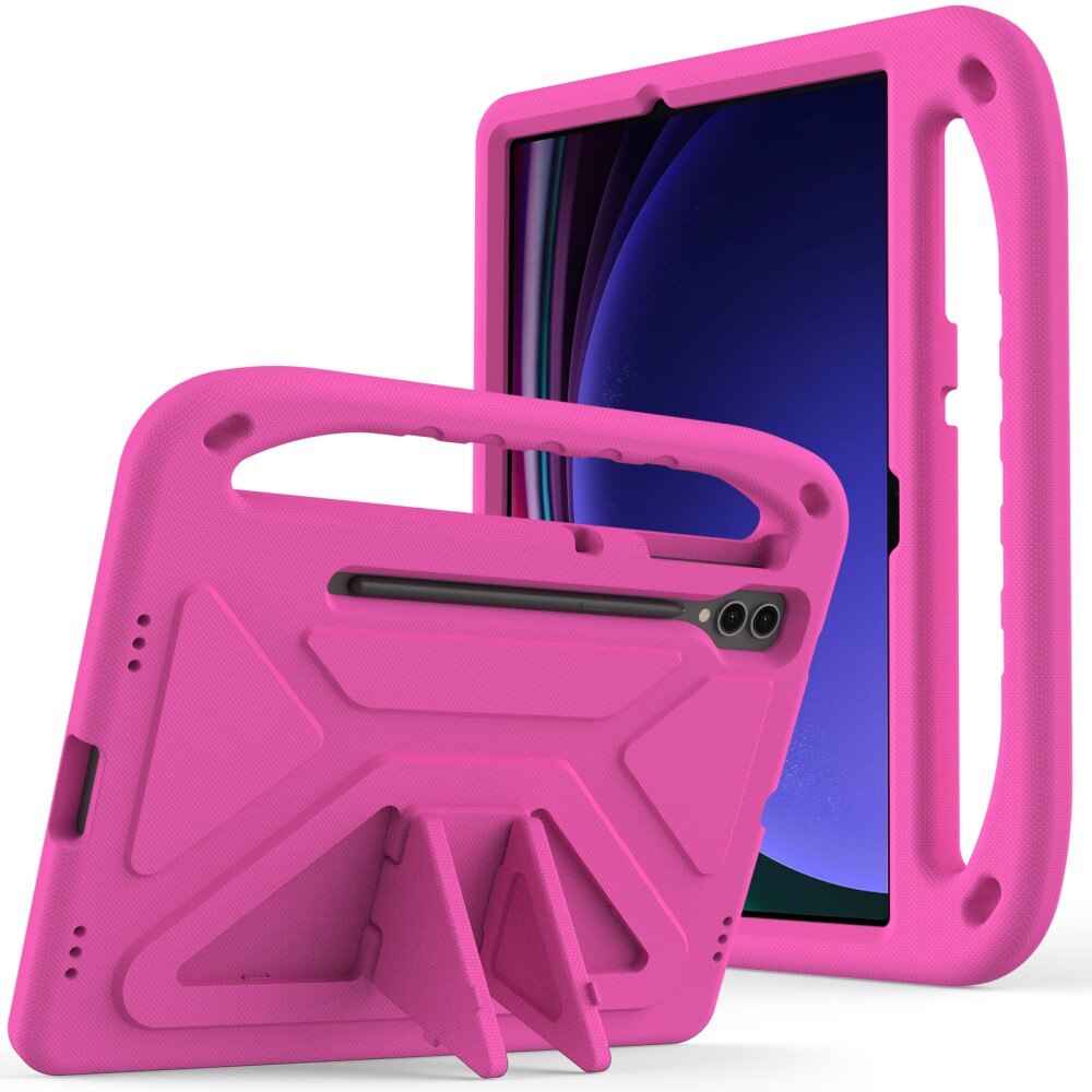Samsung Galaxy Tab S9 FE Plus EVA-hoes met handvat Roze