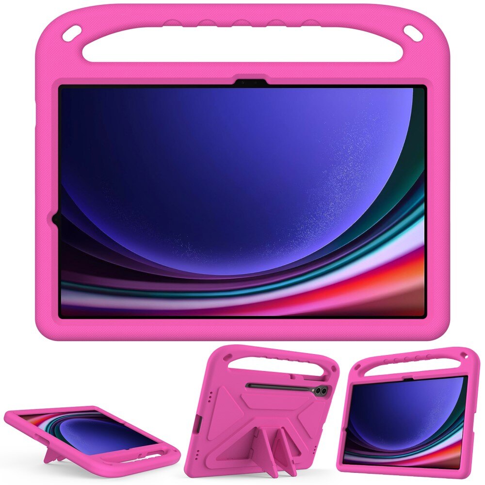 Samsung Galaxy Tab S9 FE Plus EVA-hoes met handvat Roze