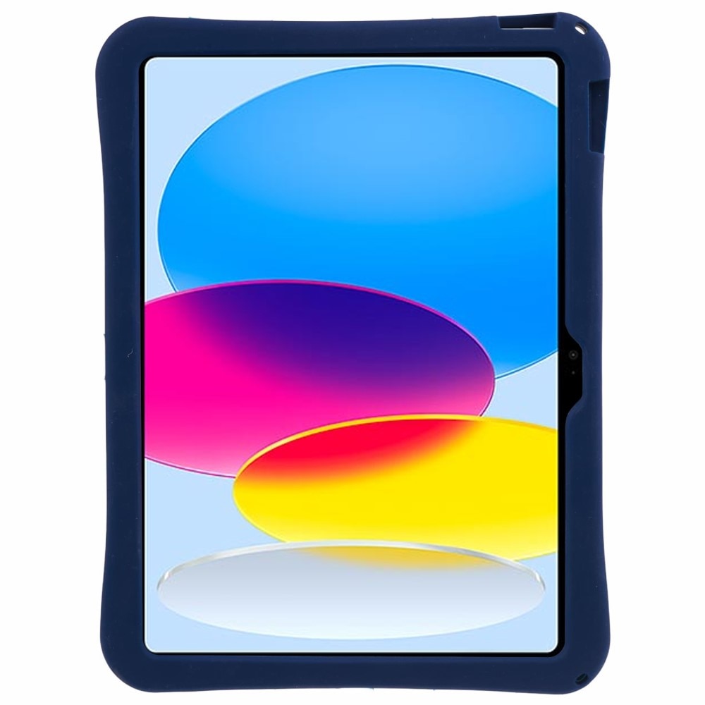 iPad 10.9 10th Gen (2022) Hoesje Astronaut met Stand en schouderband blauw