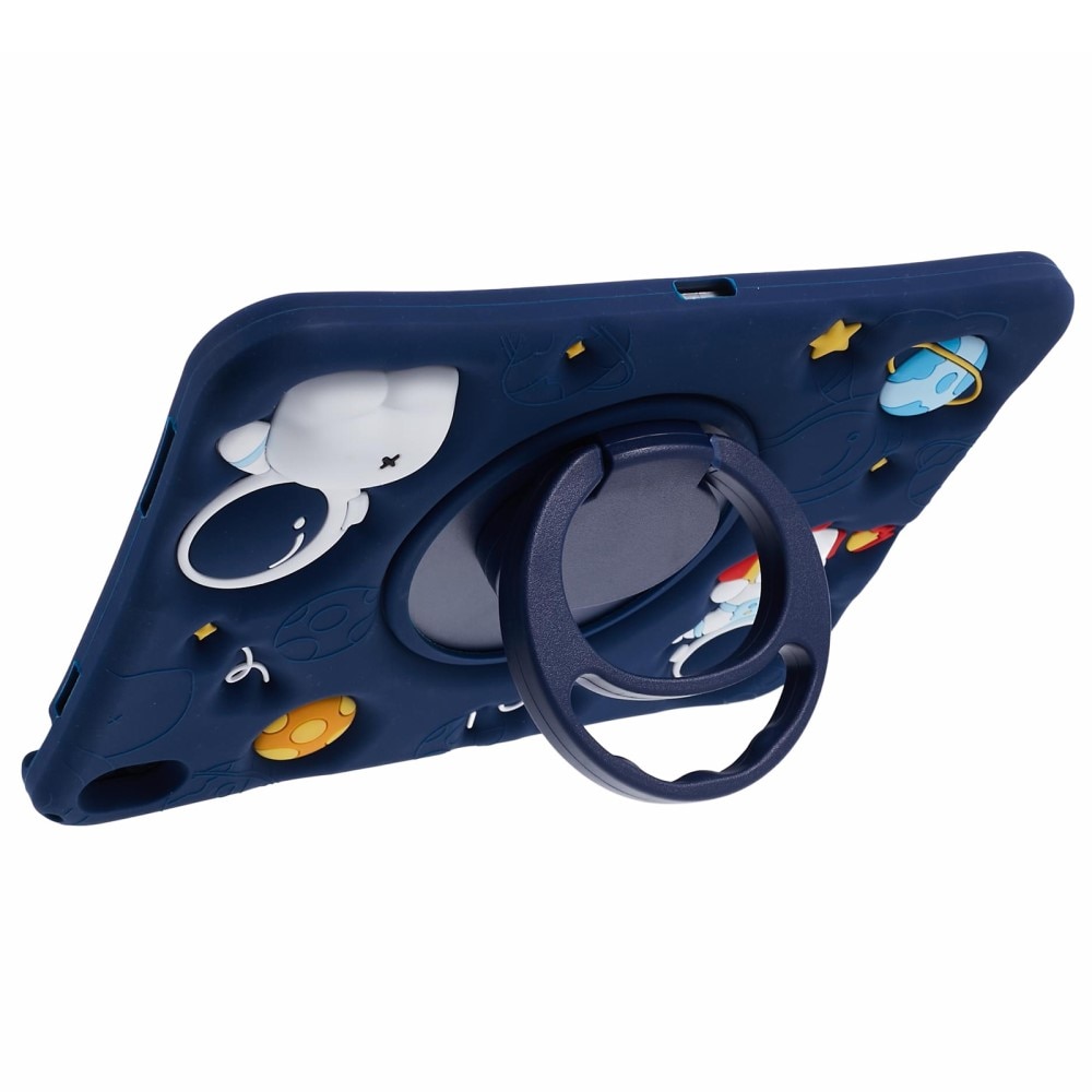 iPad 10.9 10th Gen (2022) Hoesje Astronaut met Stand en schouderband blauw