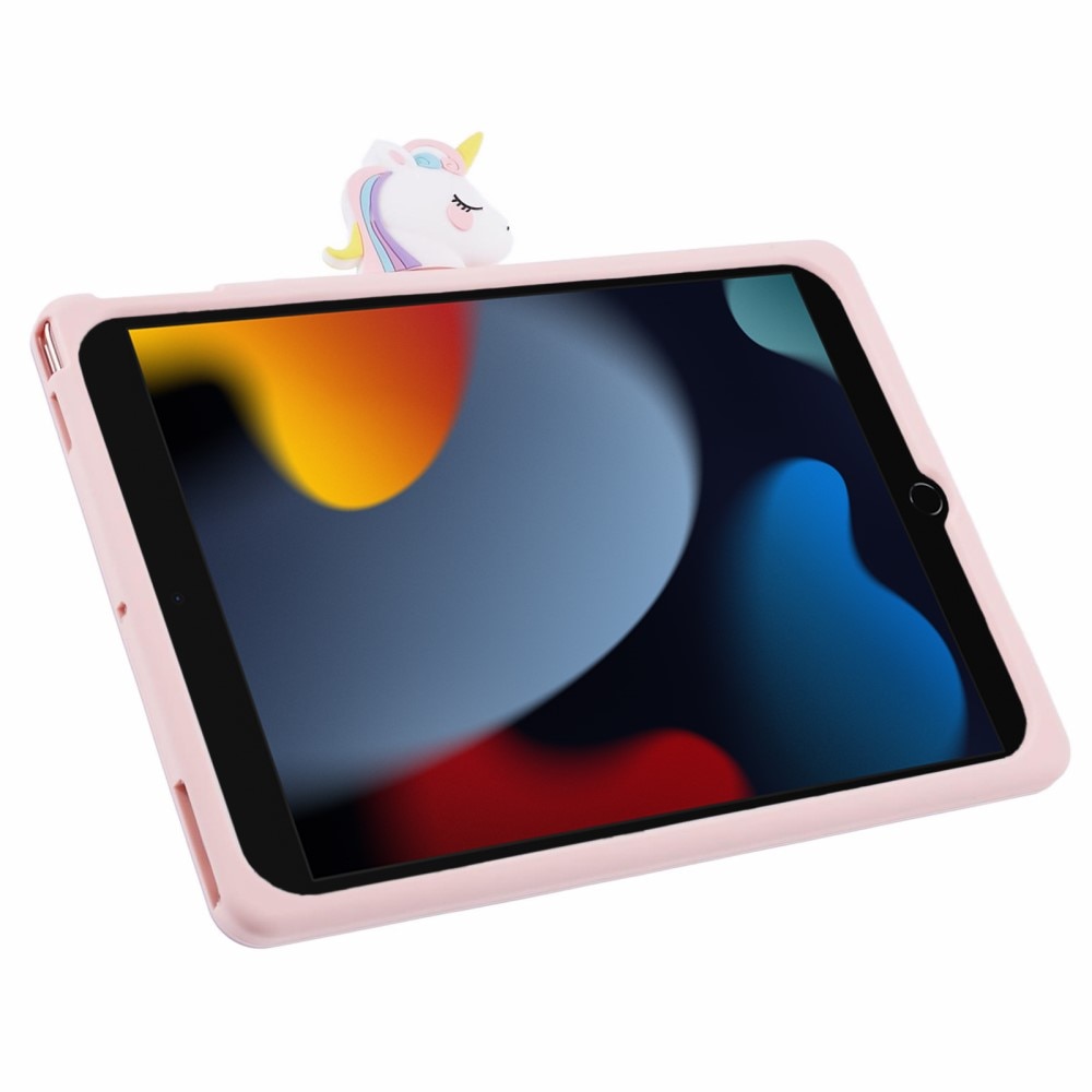 iPad 10.2 9th Gen (2021) Hoesje Eenhoorn met Stand roze
