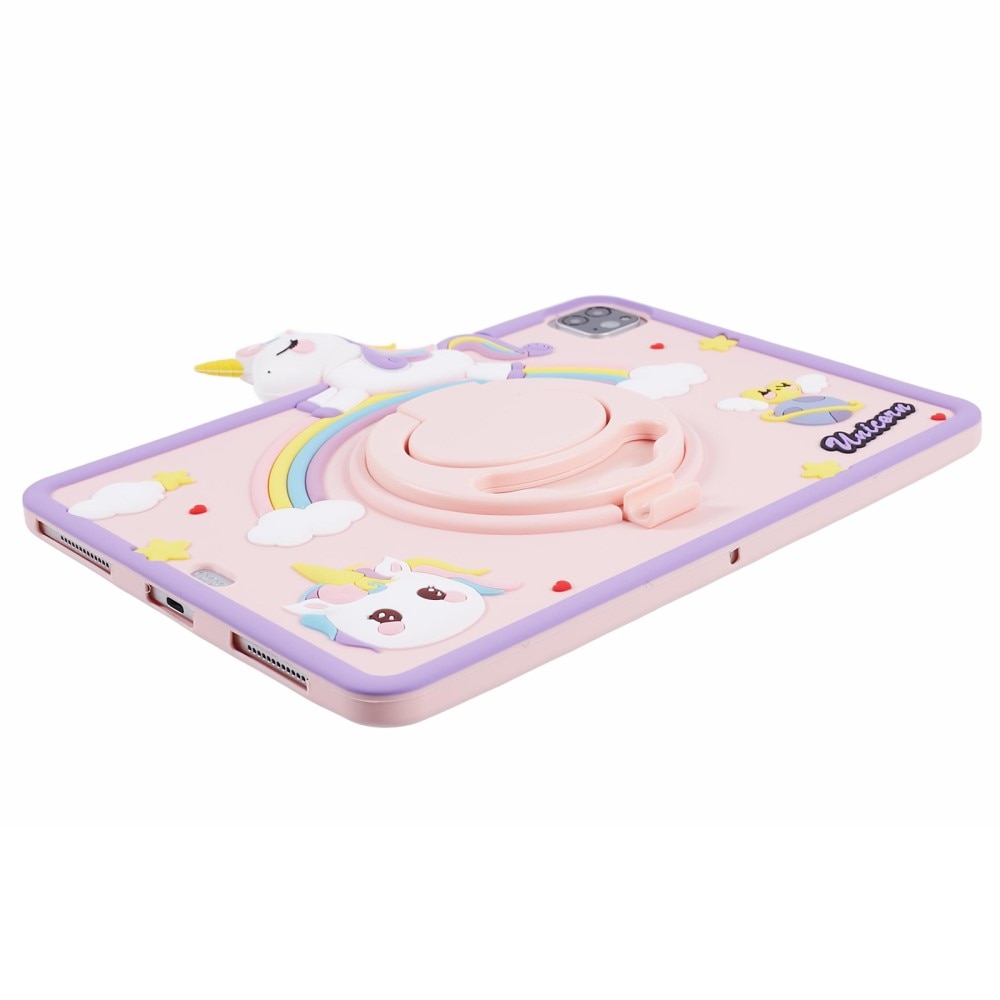 iPad Air 10.9 4th Gen (2020) Hoesje Eenhoorn met Stand roze