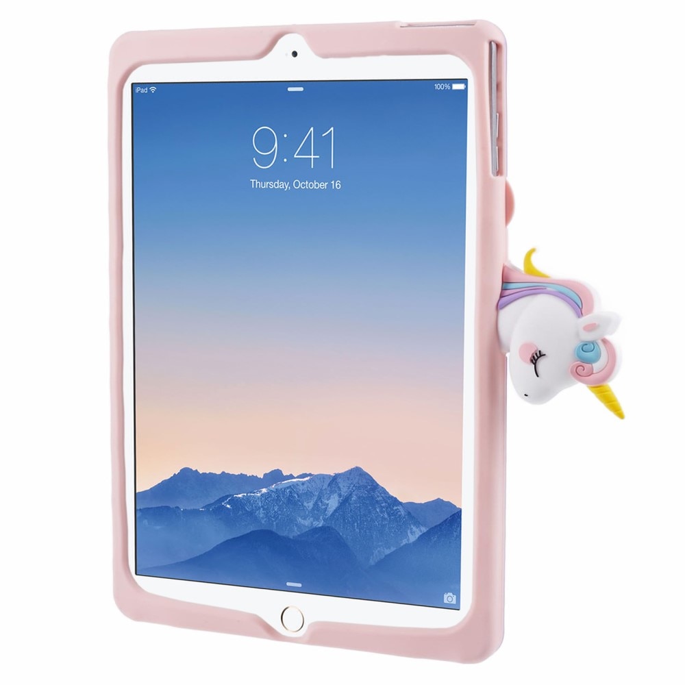 iPad 9.7 5th Gen (2017) Hoesje Eenhoorn met Stand roze