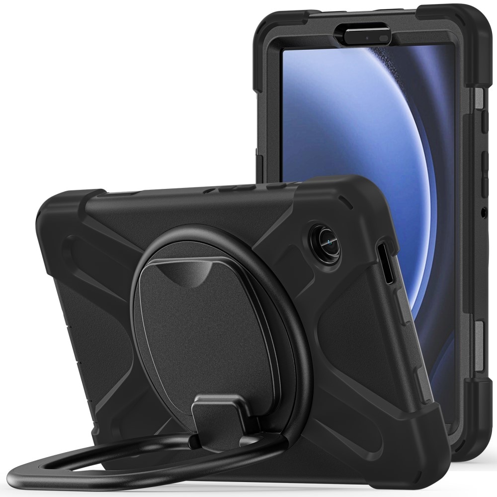 Samsung Galaxy Tab A9 Kickstand Hybrid Case Zwart