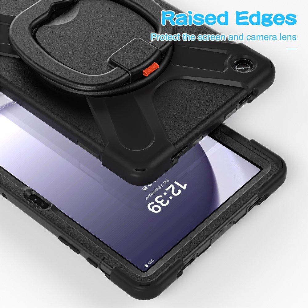 Samsung Galaxy Tab A9 Plus Kickstand Hybrid Case Zwart