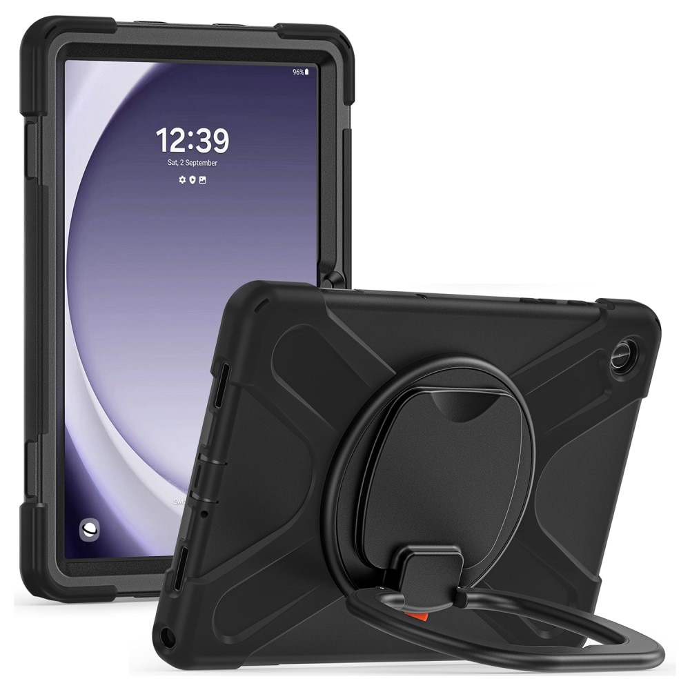 Samsung Galaxy Tab A9 Plus Kickstand Hybrid Case Zwart