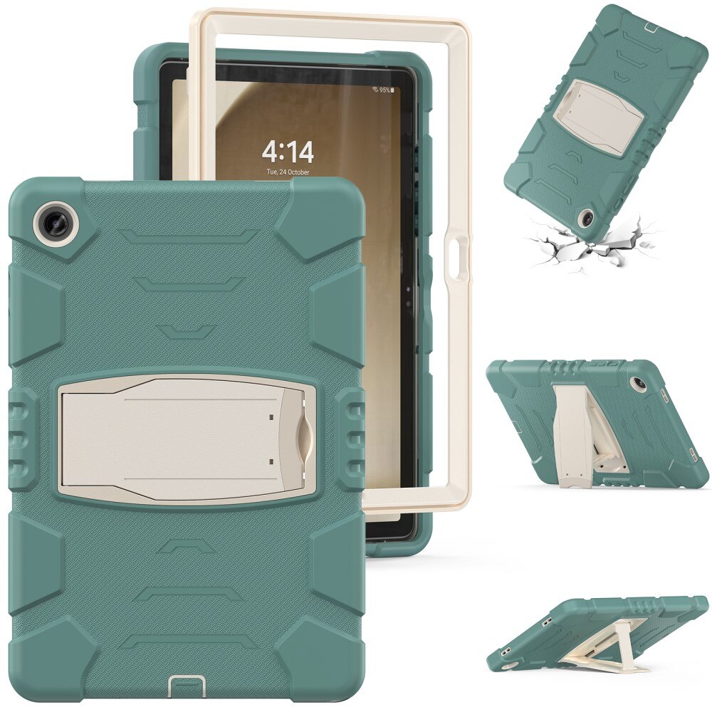 Samsung Galaxy Tab A9 Plus Schokbestendige Hybridcase Kickstand groen