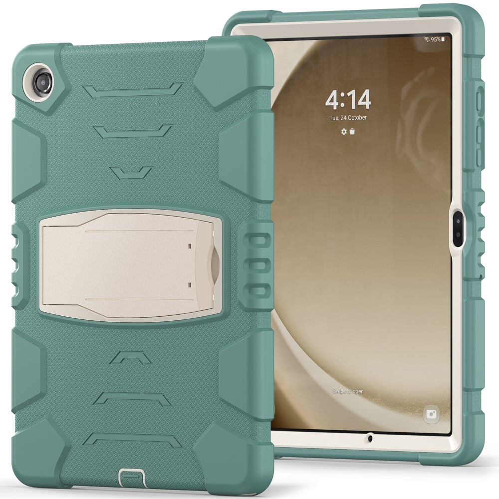 Samsung Galaxy Tab A9 Plus Schokbestendige Hybridcase Kickstand groen