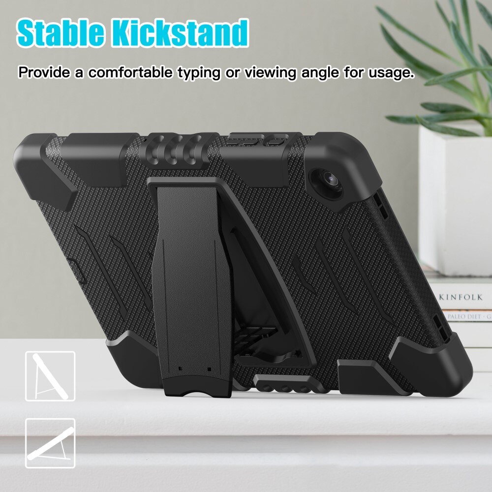 Samsung Galaxy Tab A9 Plus Schokbestendige Hybridcase Kickstand zwart