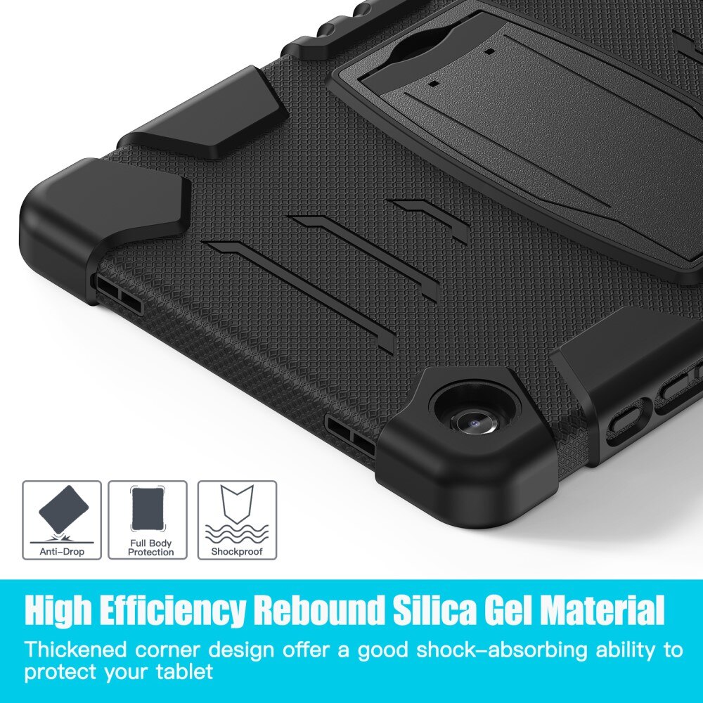 Samsung Galaxy Tab A9 Plus Schokbestendige Hybridcase Kickstand zwart