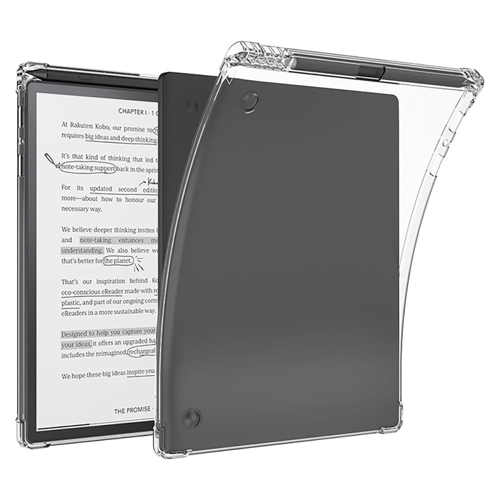 Kobo Elipsa 2E Backcover hoesje met Penhouder transparant