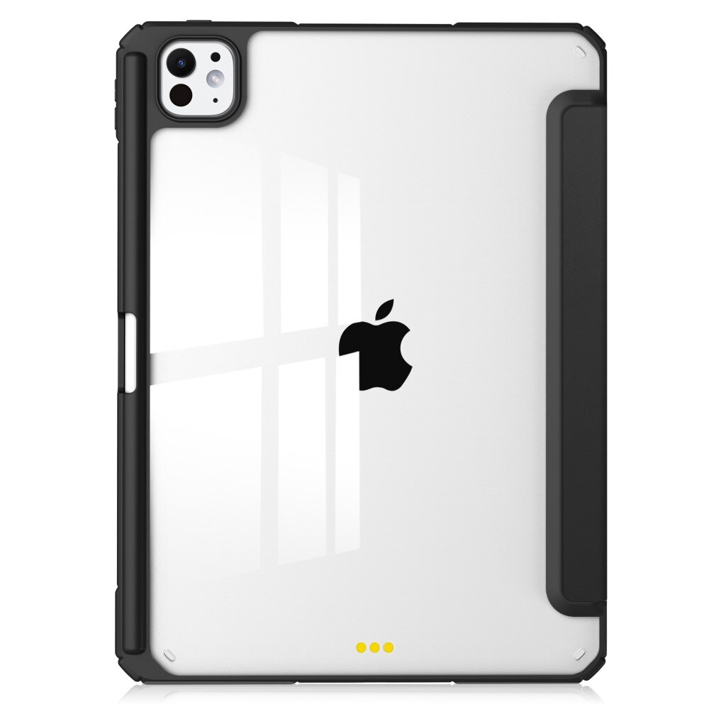 Apple iPad Pro 11 5th Gen (2024) Tri-fold met Penhouder Zwart/transparant