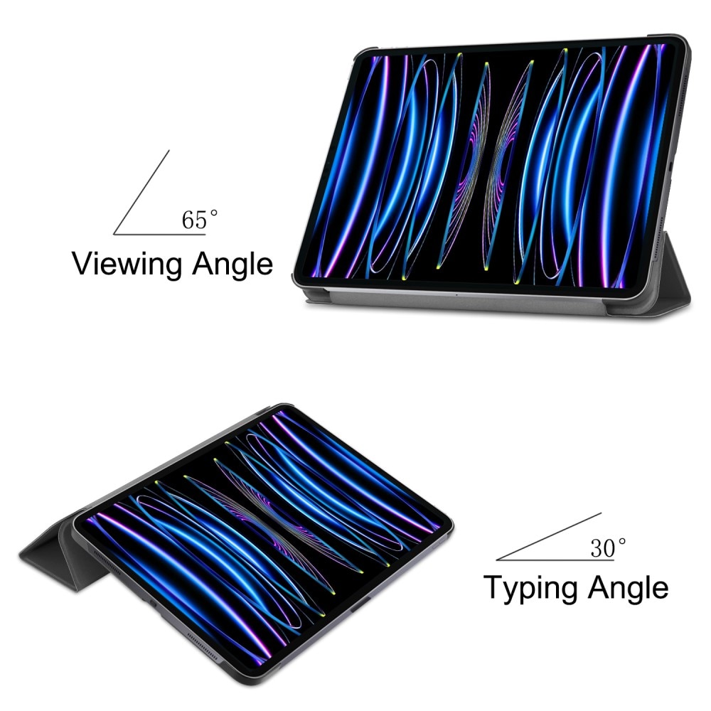 iPad Pro 11 5th Gen (2024) Hoesje Tri-fold zwart