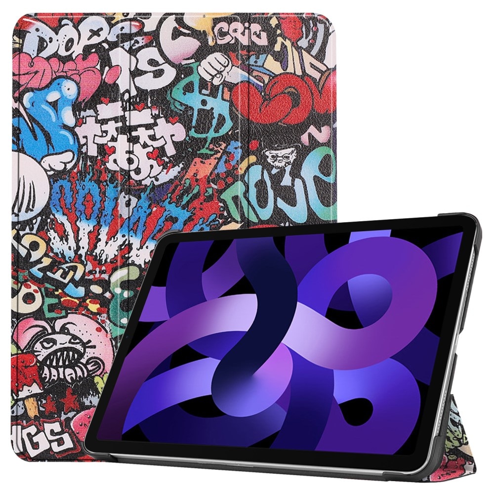 iPad Air 11 6th Gen (2024) Hoesje Tri-fold Graffiti
