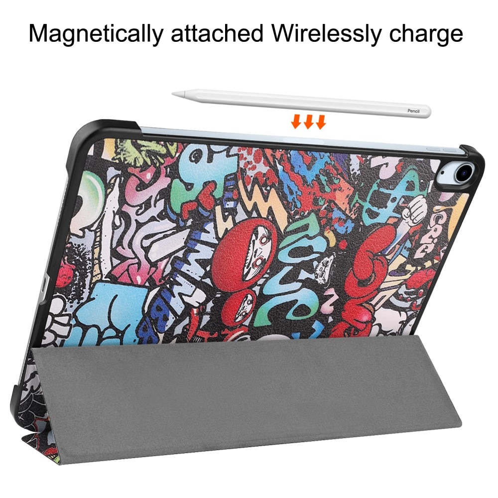 iPad Air 11 6th Gen (2024) Hoesje Tri-fold Graffiti