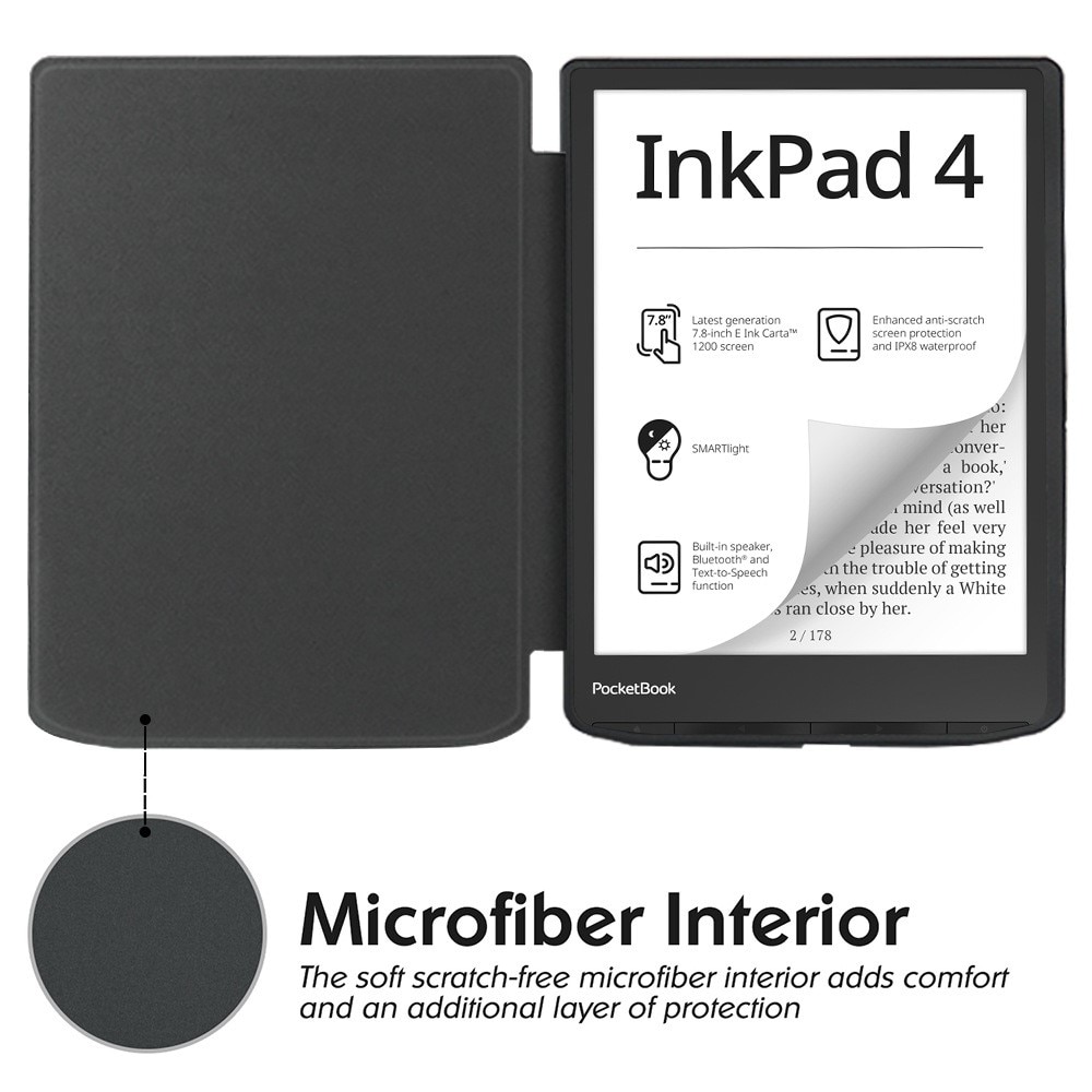 PocketBook InkPad Color 3 Hoesje zwart
