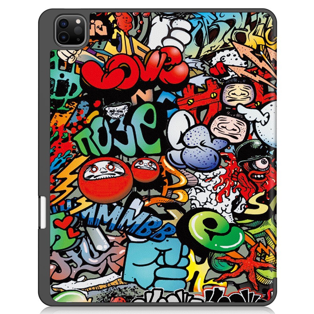 iPad Air 13 (2024) Hoesje Tri-fold Graffiti