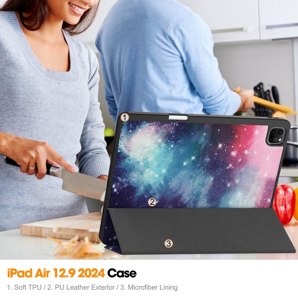 iPad Air 13 (2024) Hoesje Tri-fold ruimte