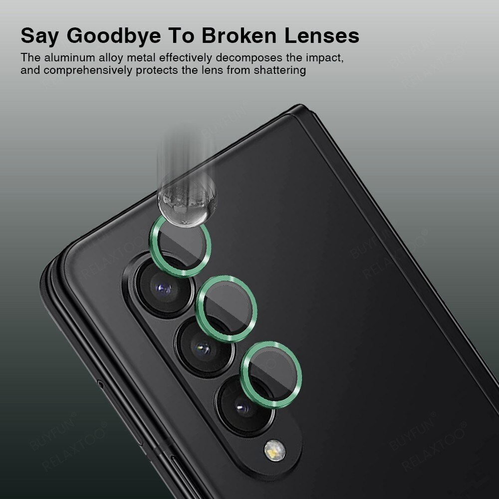 Gehard Glas Camera Protector Aluminium Samsung Galaxy Z Fold 4 Zwart