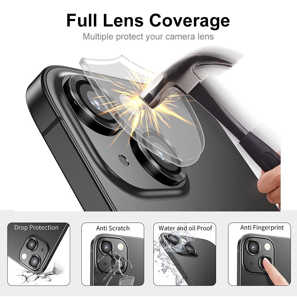 Gehard Glas Camera Protector Aluminium iPhone 14 Plus zwart