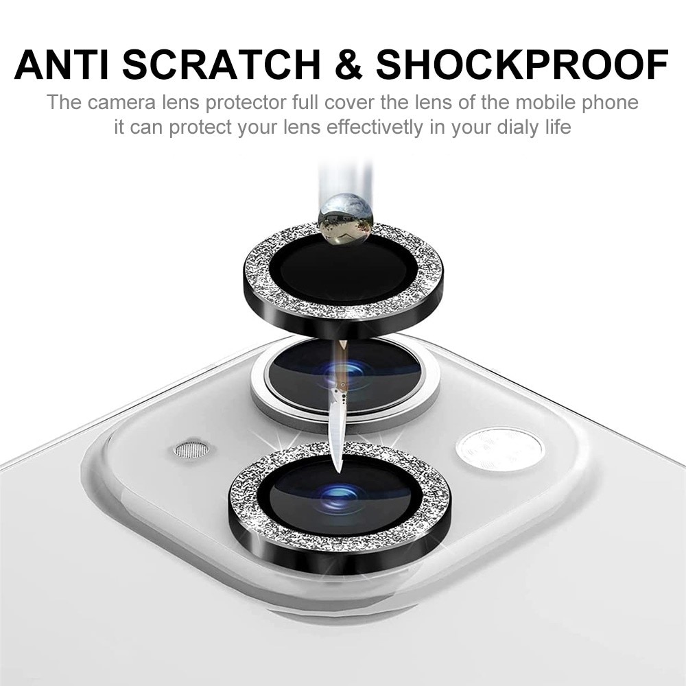 Gehard Glas Camera Protector Aluminium Schitteren iPhone 14 groen