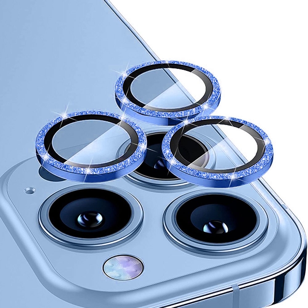 Gehard Glas Camera Protector Aluminium Schitteren iPhone 14 Pro/14 Pro Max Blauw