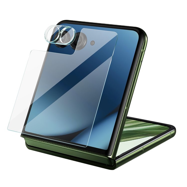 Gehard Glas Camera Protector + Screenprotector Voorkant Motorola Razr 60 Ultra Transparant